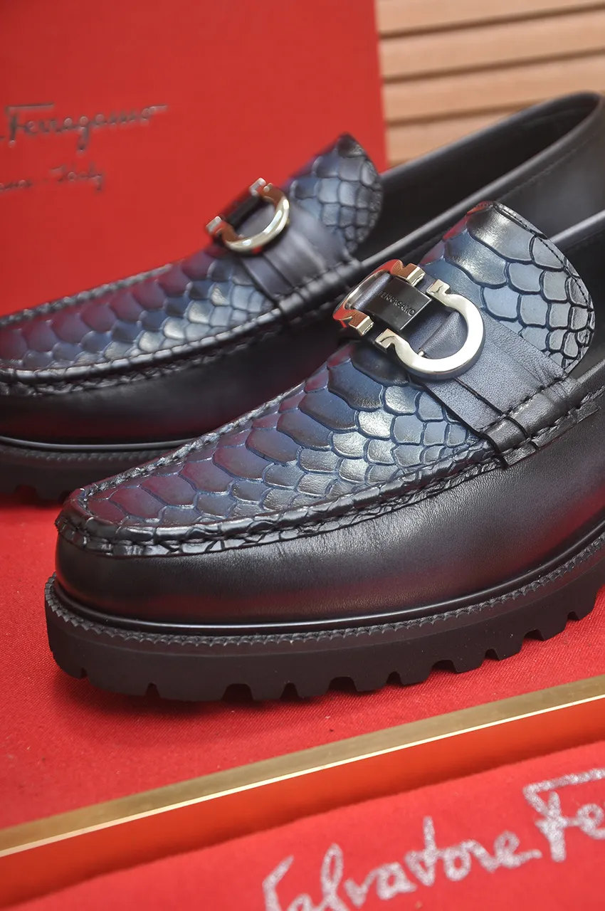 Men's Men's Shoes💰560💶[[HERMES]] (High-end Niuli) New 🍀 HERMES - top version of Ferragamo's classic casual leather shoes! Made of imported original cowhide, the inner top layer is comfortable cowhide lining! Original wear-resistant rubber outsole! High quality products! Code number 38-45 (45 customized)